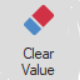 Sirkel Toolbar Clear Value